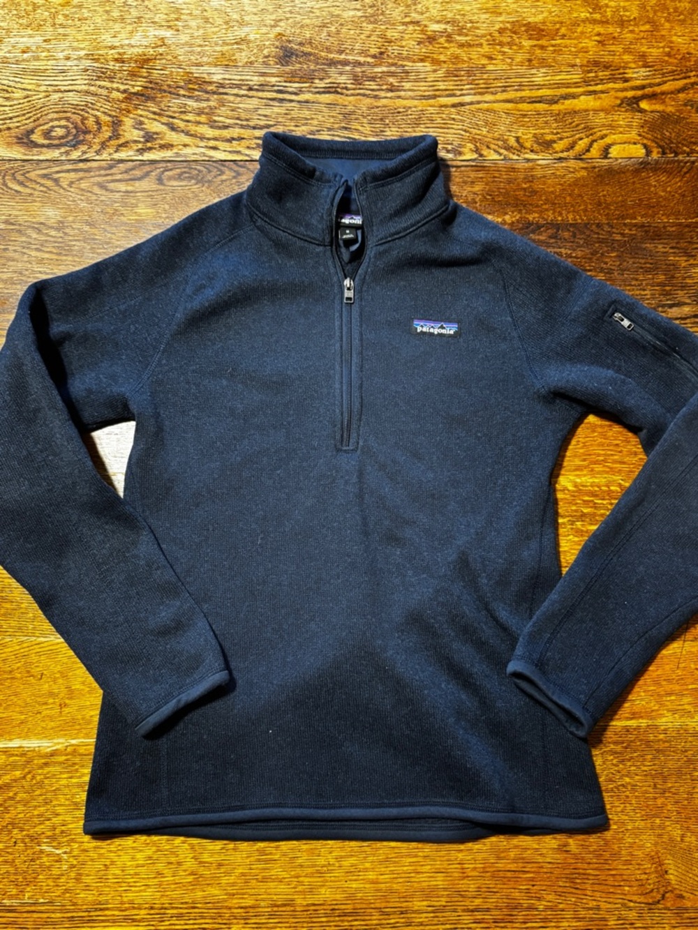 Patagonia Women’s Navy Quarter-Zip Synchilla Fleece Pullover